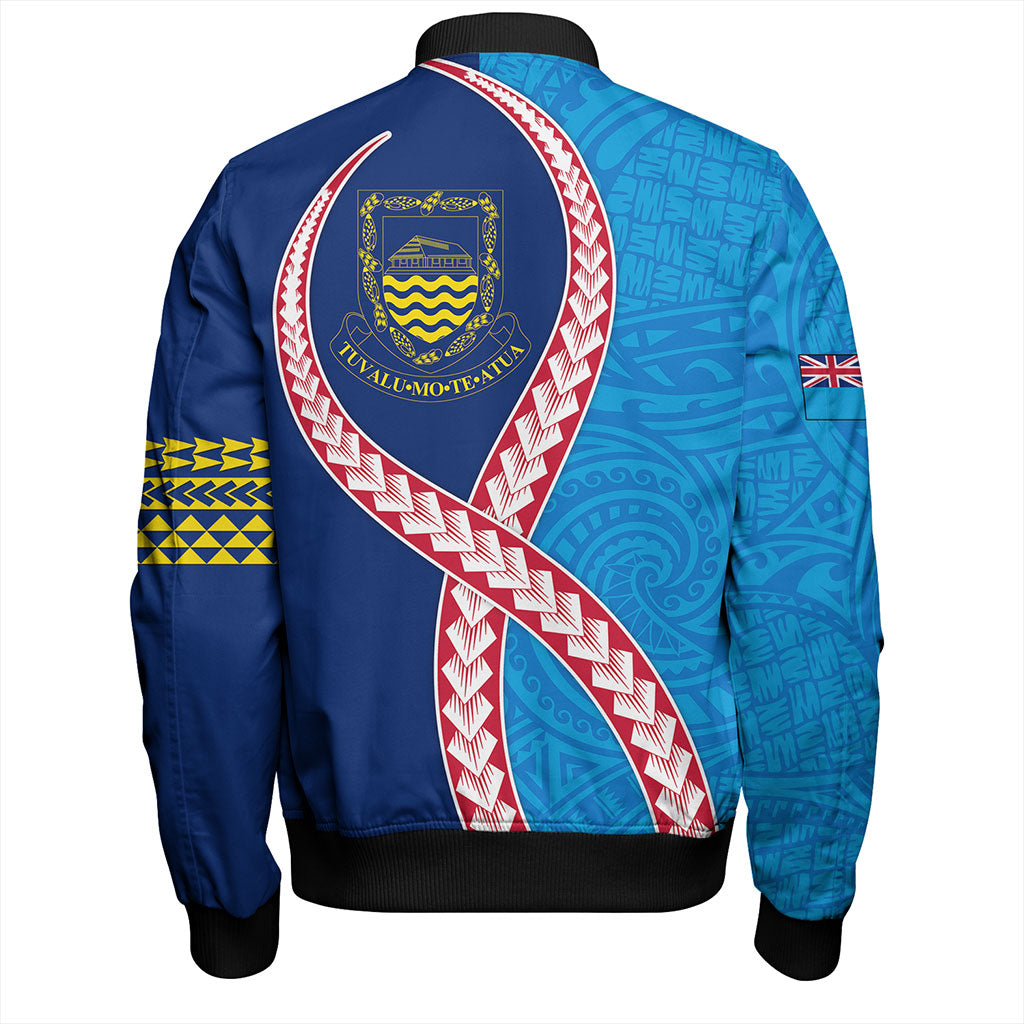 Tuvalu Bomber Jacket Tribal Polynesian In My Heart