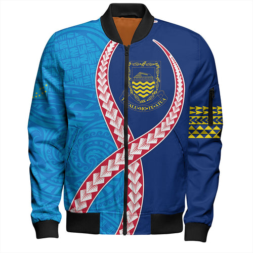 Tuvalu Bomber Jacket Tribal Polynesian In My Heart
