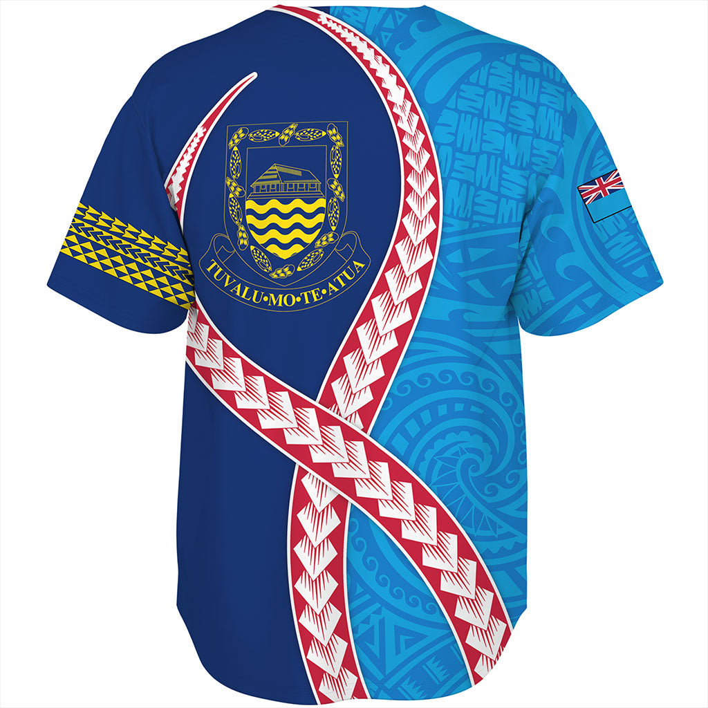 Tuvalu Baseball Shirt Tribal Polynesian In My Heart