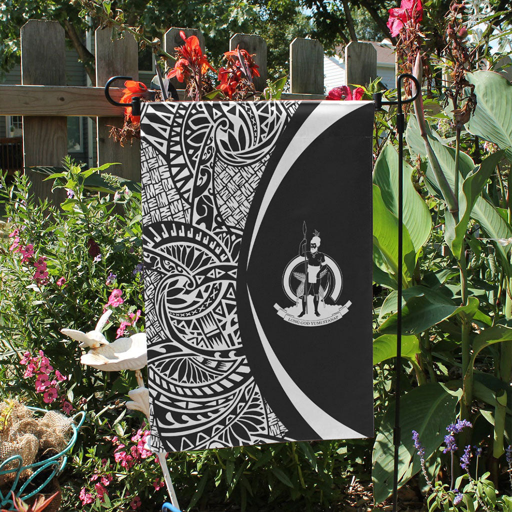 Vanuatu Garden Flag Lauhala Circle White