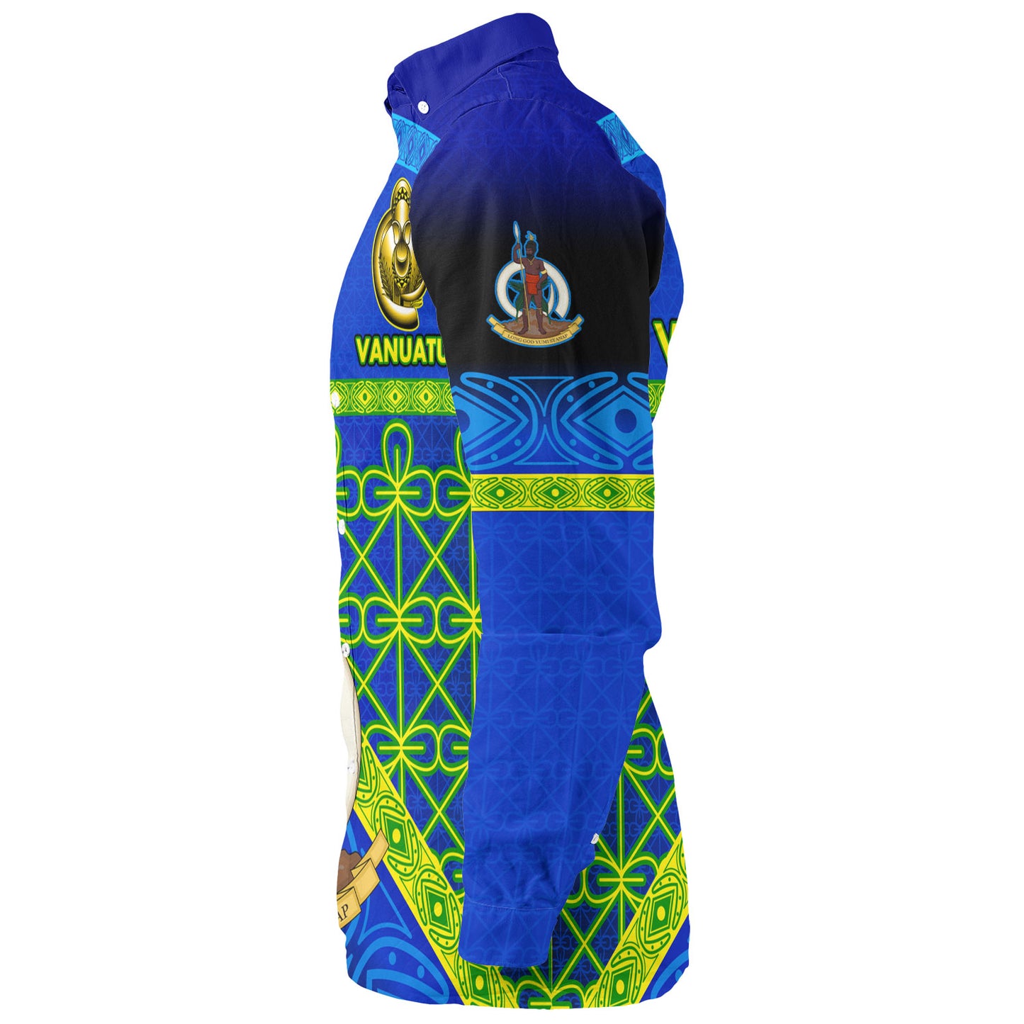 Vanuatu Long Sleeve Shirt Coat Of Arms Mutis En Atan Vanuatu Cultural