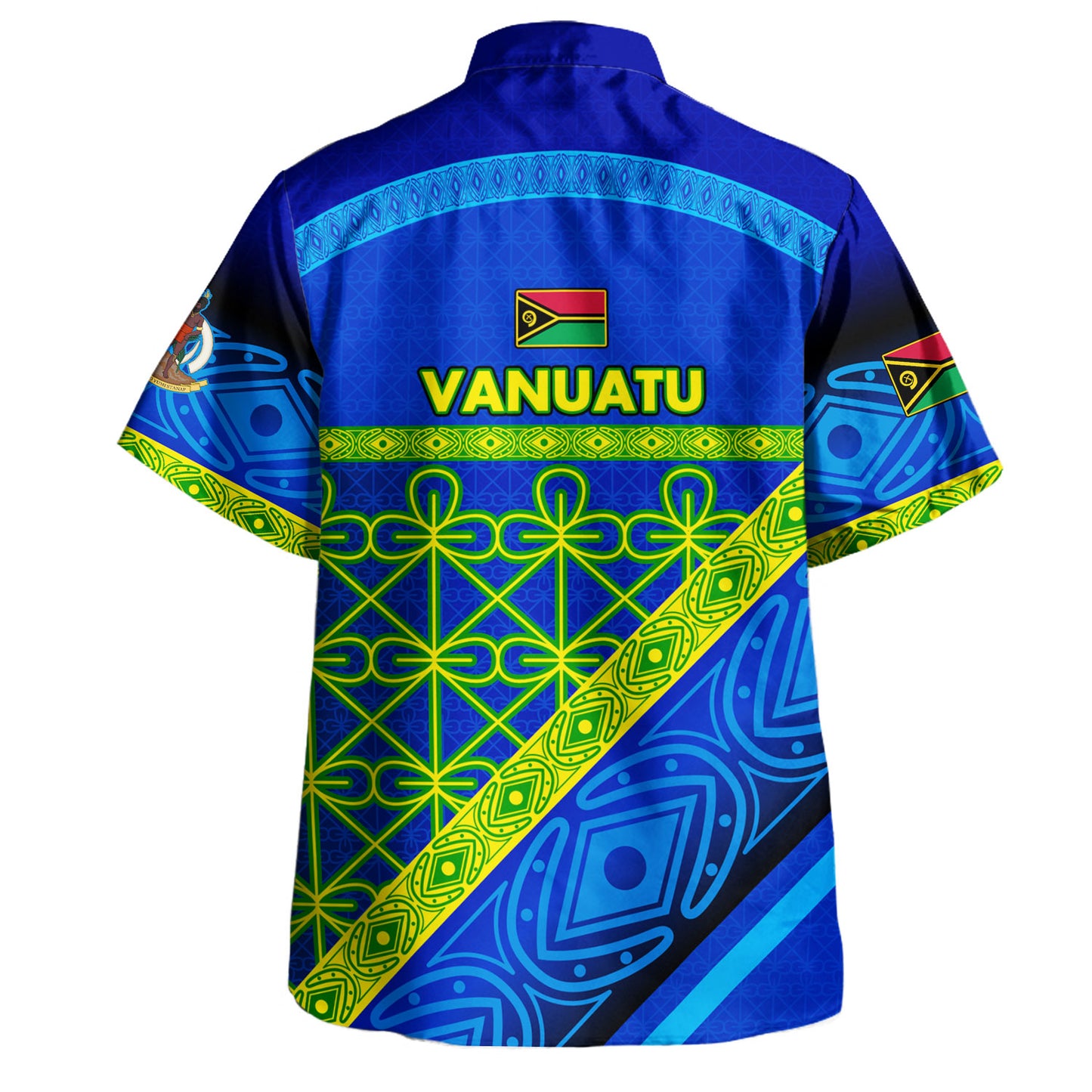 Vanuatu Hawaiian Shirt Coat Of Arms Mutis En Atan Vanuatu Cultural