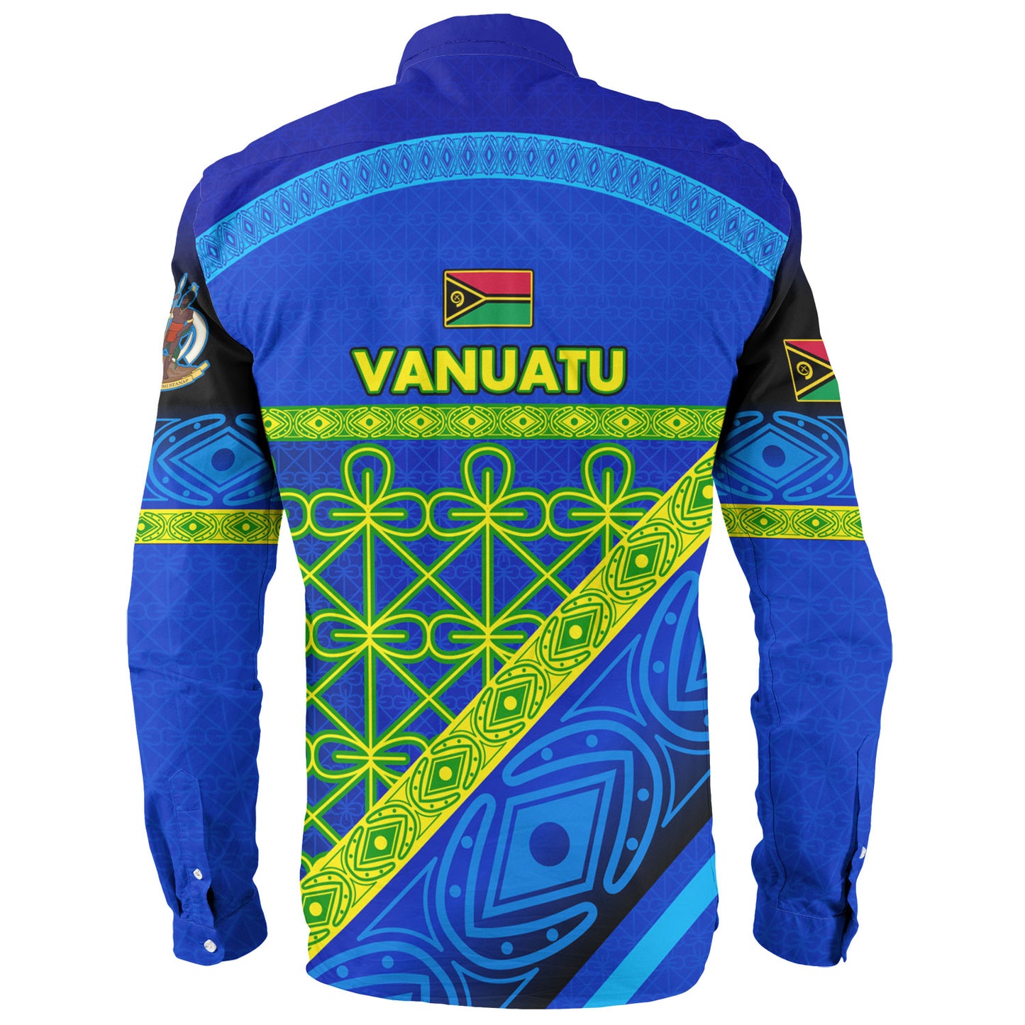 Vanuatu Long Sleeve Shirt Coat Of Arms Mutis En Atan Vanuatu Cultural