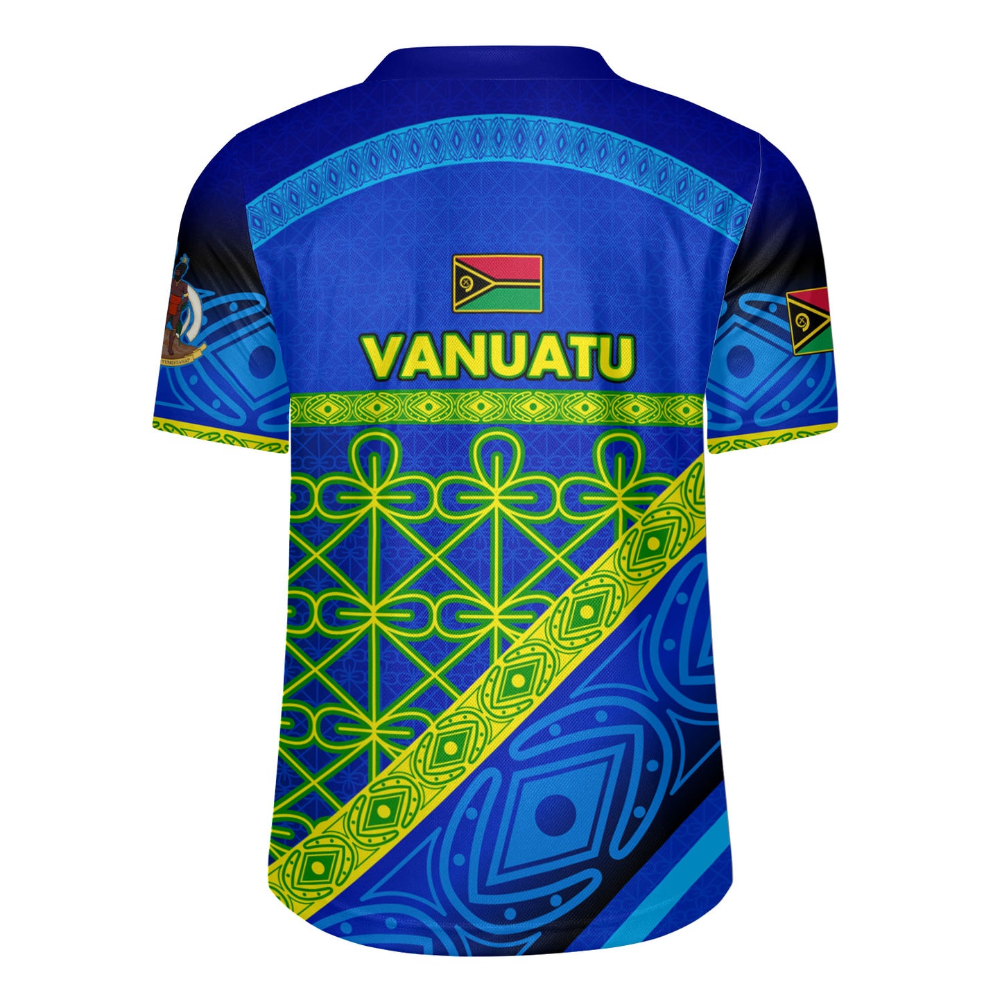 Vanuatu Rugby Jersey Coat Of Arms Mutis En Atan Vanuatu Cultural