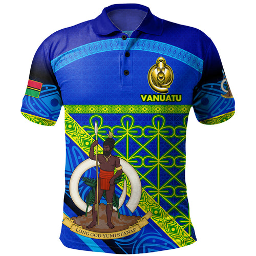 Vanuatu Polo Shirt Coat Of Arms Mutis En Atan Vanuatu Cultural