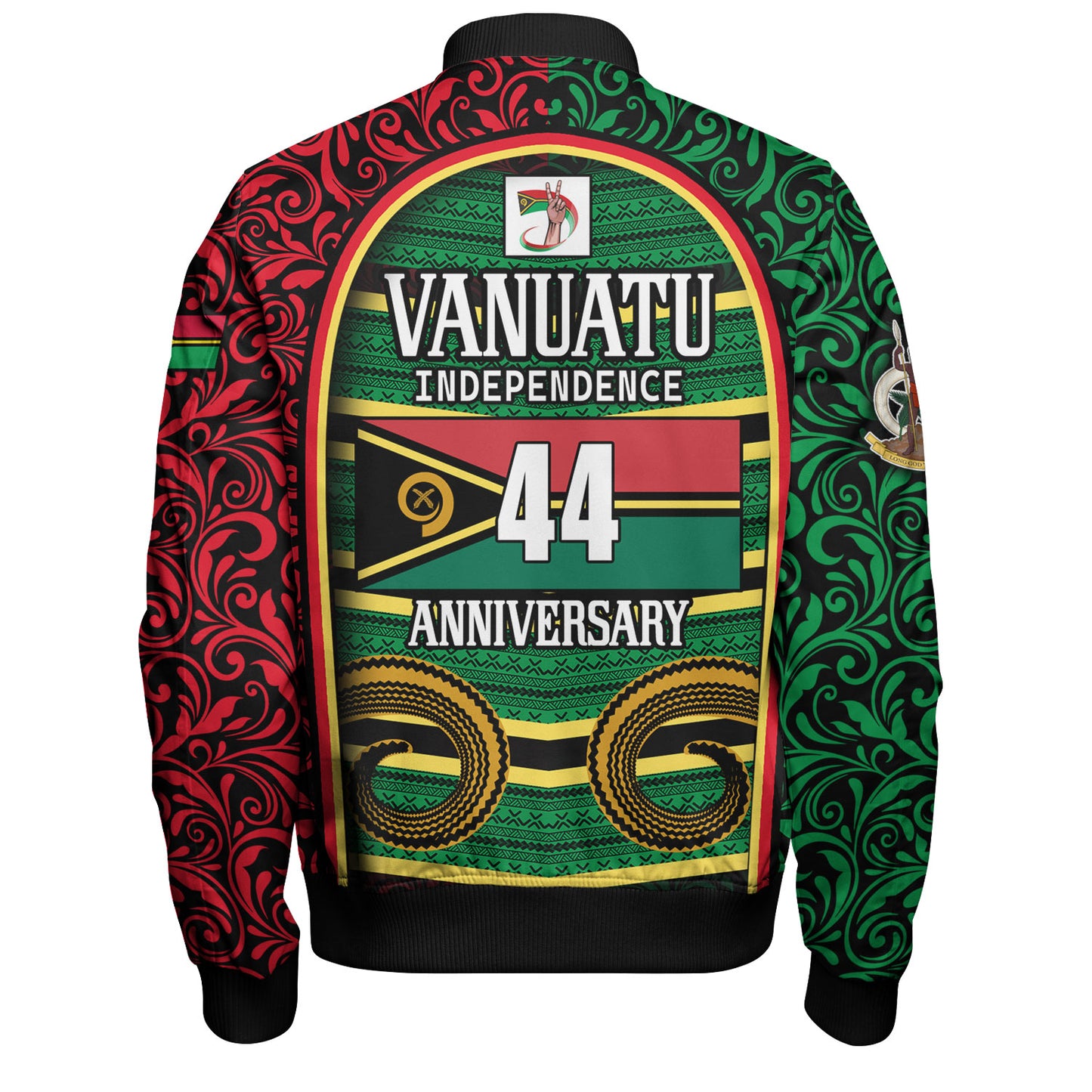 Vanuatu Bomber Jacket Happy Independence Day Vanuatu Design
