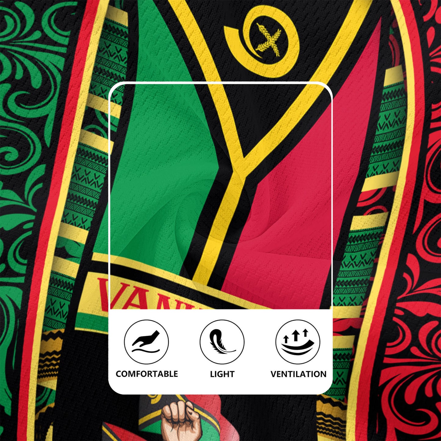 Vanuatu Rugby Jersey Happy Independence Day Vanuatu Design