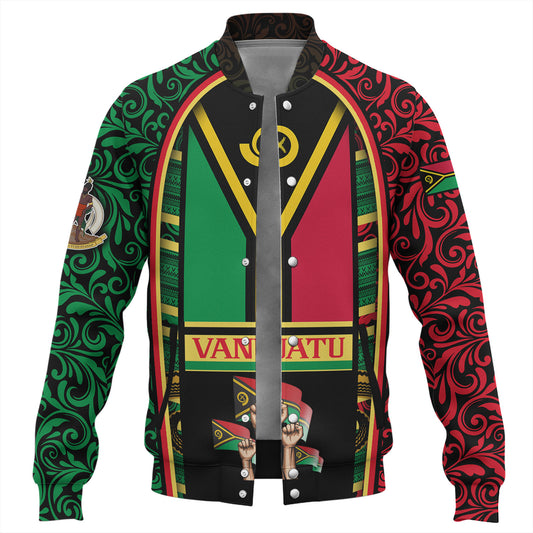 Vanuatu Baseball Jacket Happy Independence Day Vanuatu Design