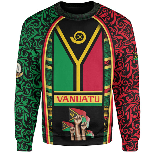 Vanuatu Sweatshirt Happy Independence Day Vanuatu Design