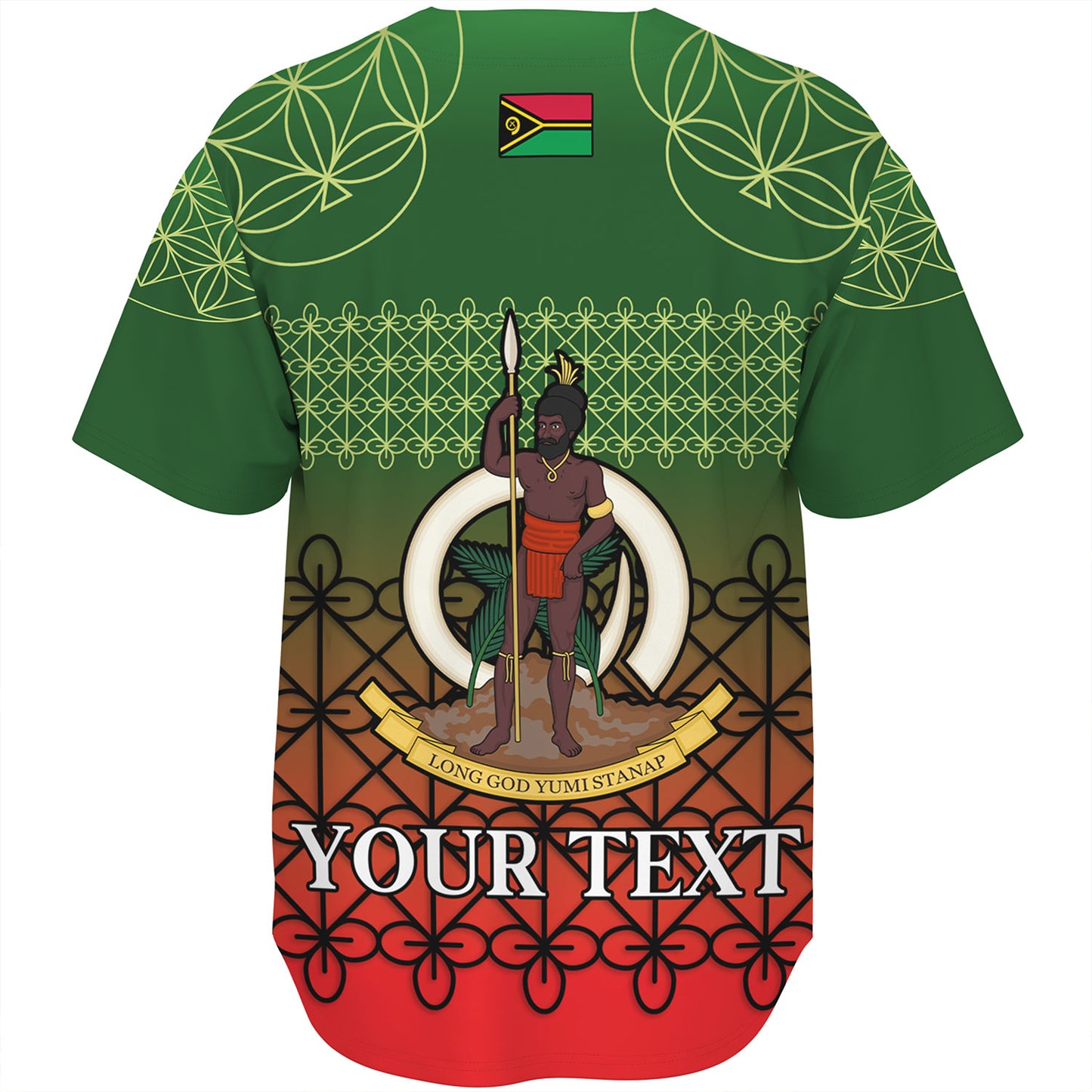 Vanuatu Baseball Shirt Custom Seal Flag Color Mutis En Atan Design