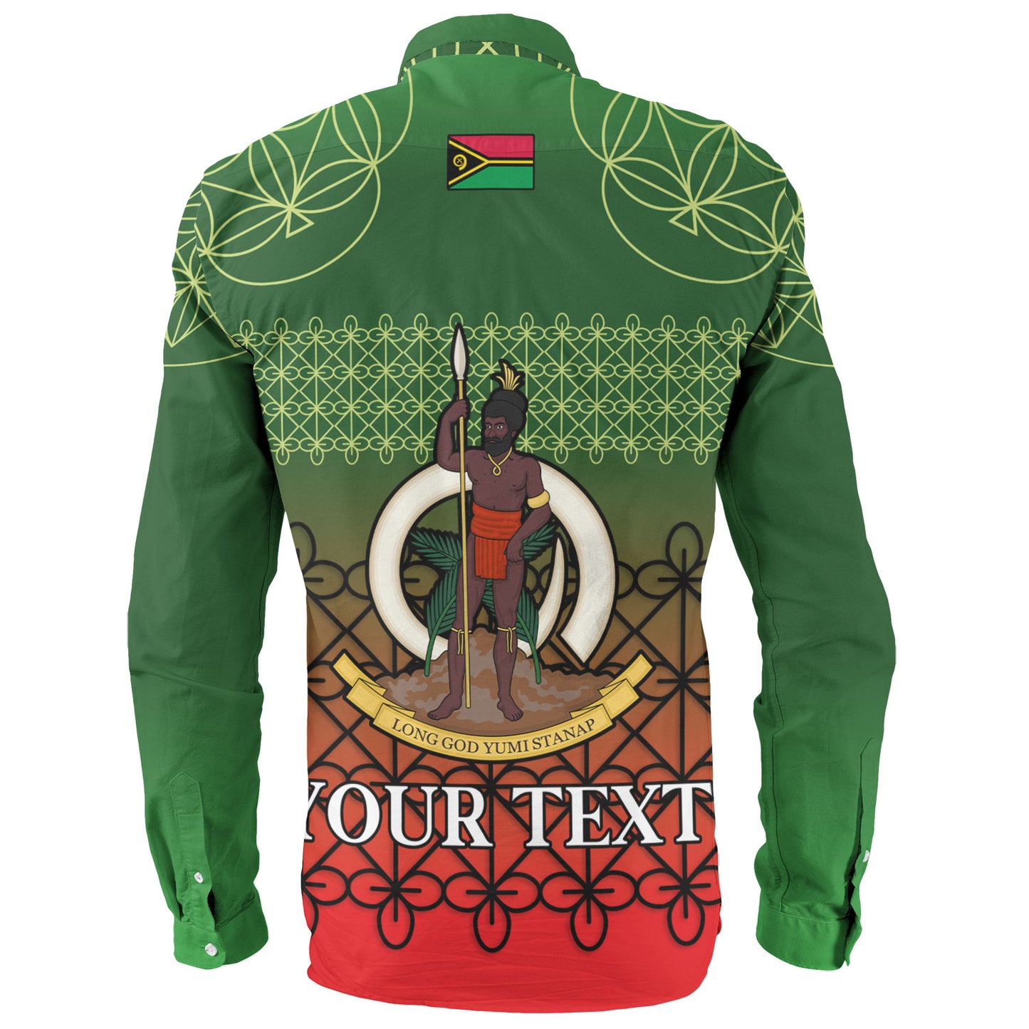 Vanuatu Long Sleeve Shirt Custom Seal Flag Color Mutis En Atan Design