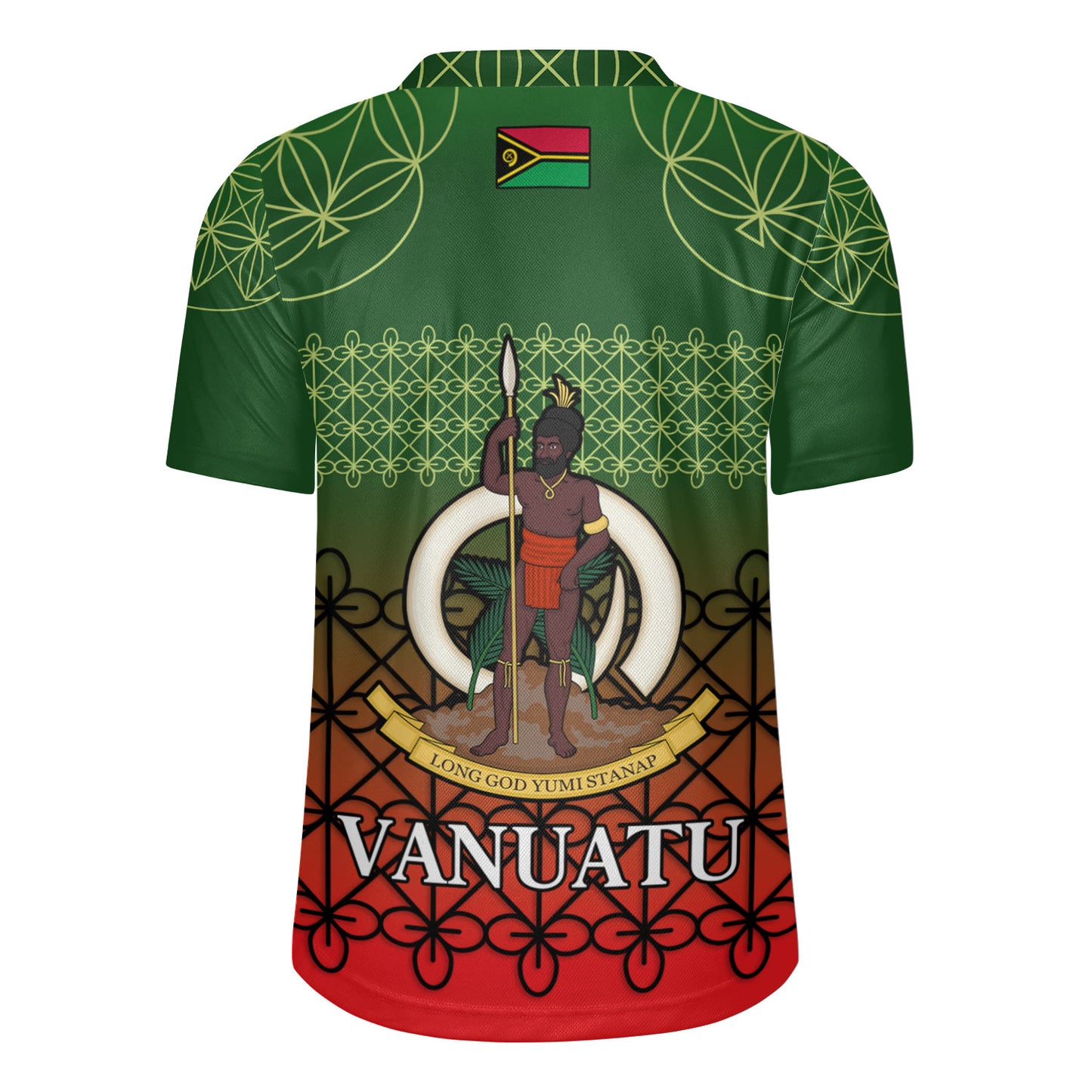 Vanuatu Rugby Jersey Custom Seal Flag Color Mutis En Atan Design