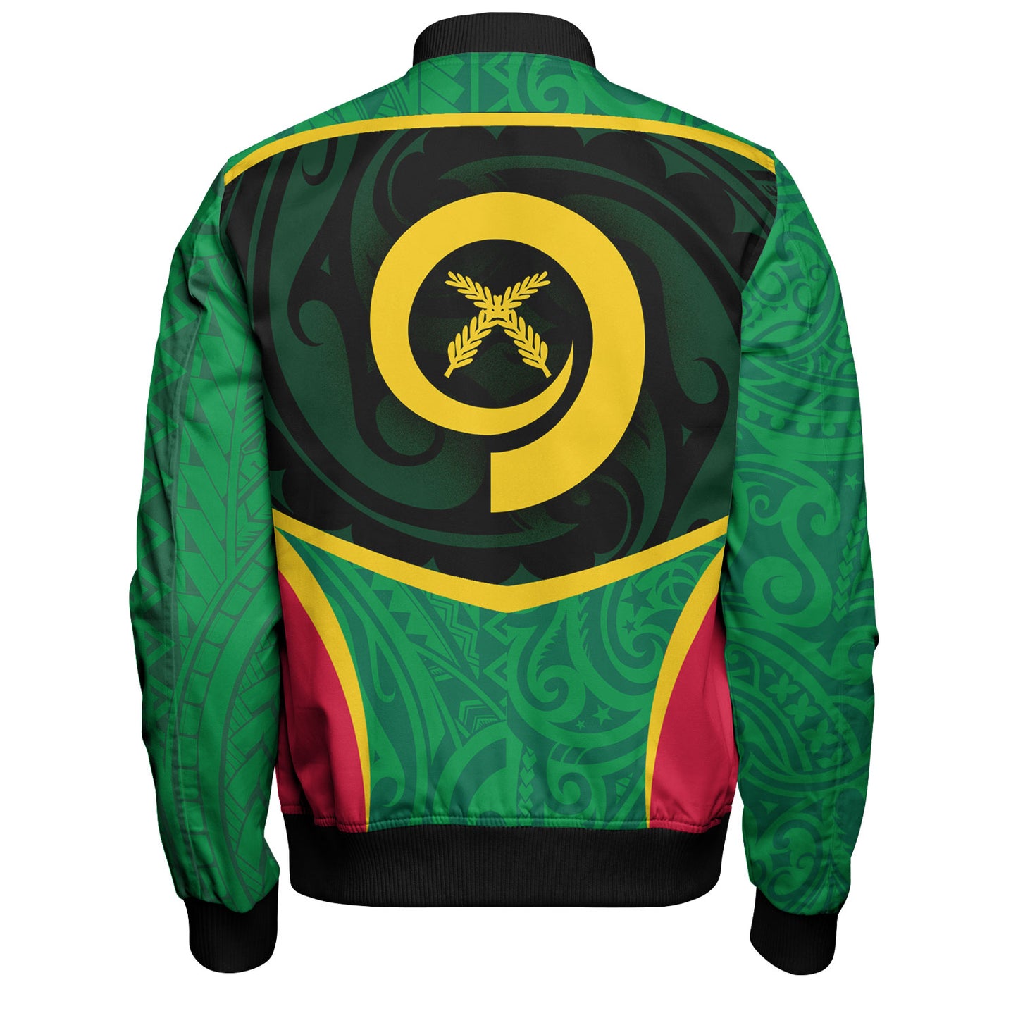 Vanuatu Bomber Jacket Seal Tribal Patterns