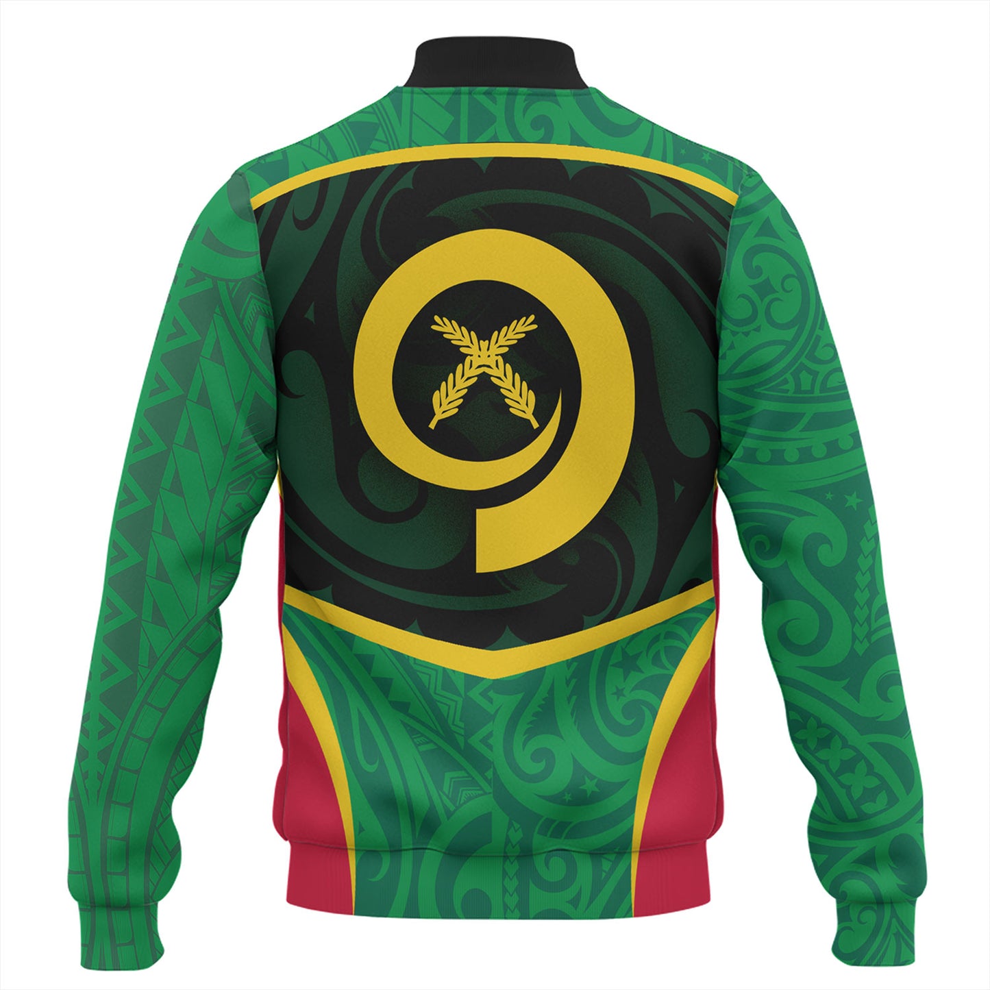 Vanuatu Baseball Jacket Seal Tribal Patterns