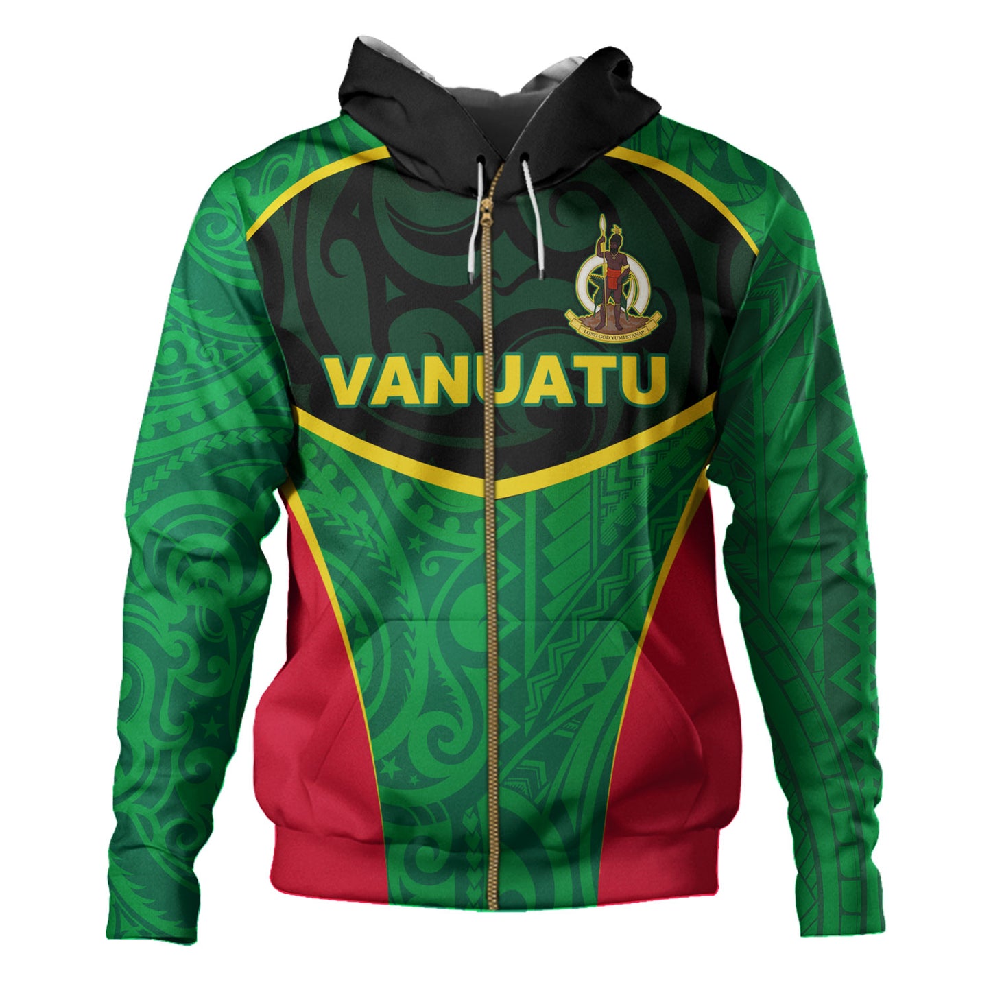 Vanuatu Hoodie Seal Tribal Patterns