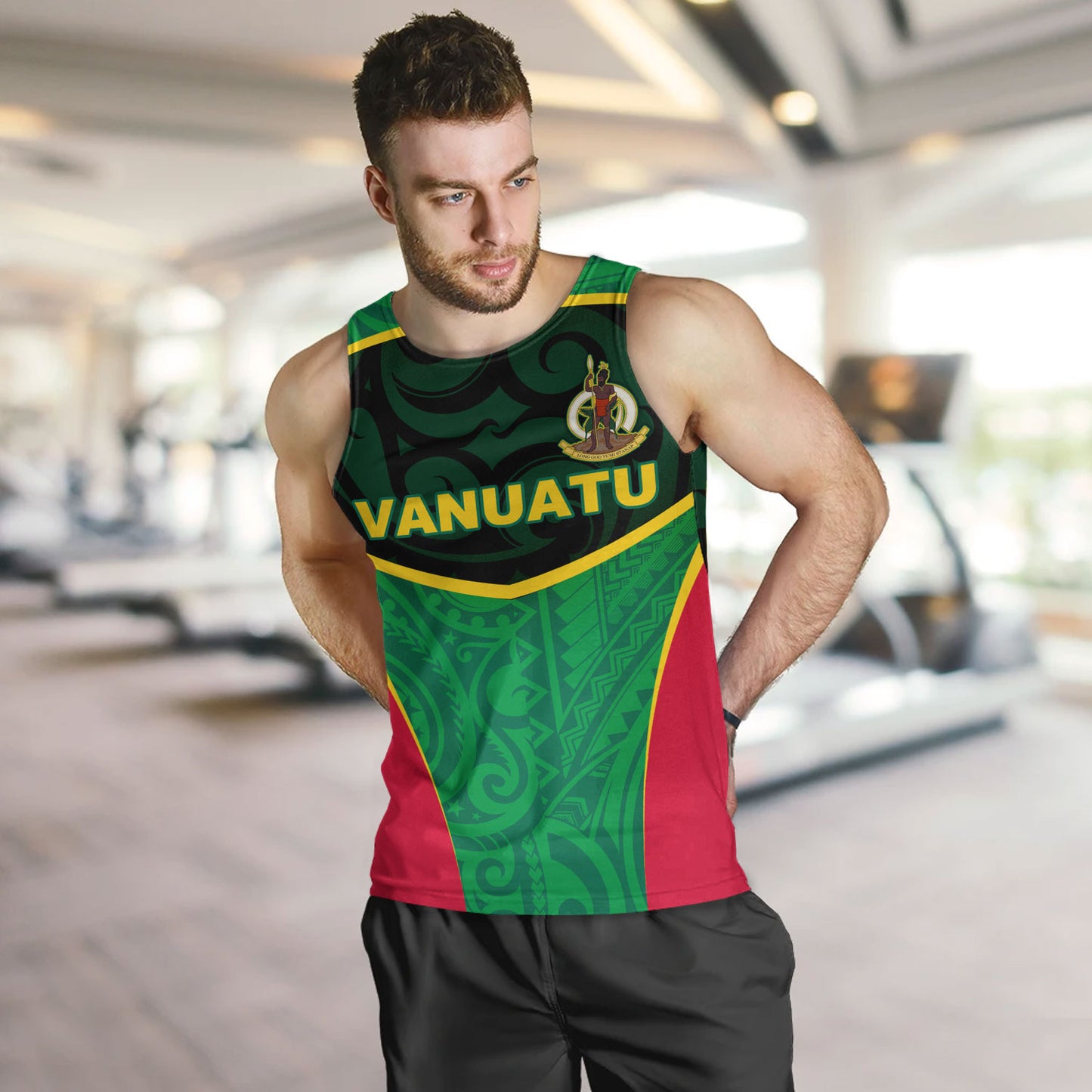 Vanuatu Tank Top Seal Tribal Patterns