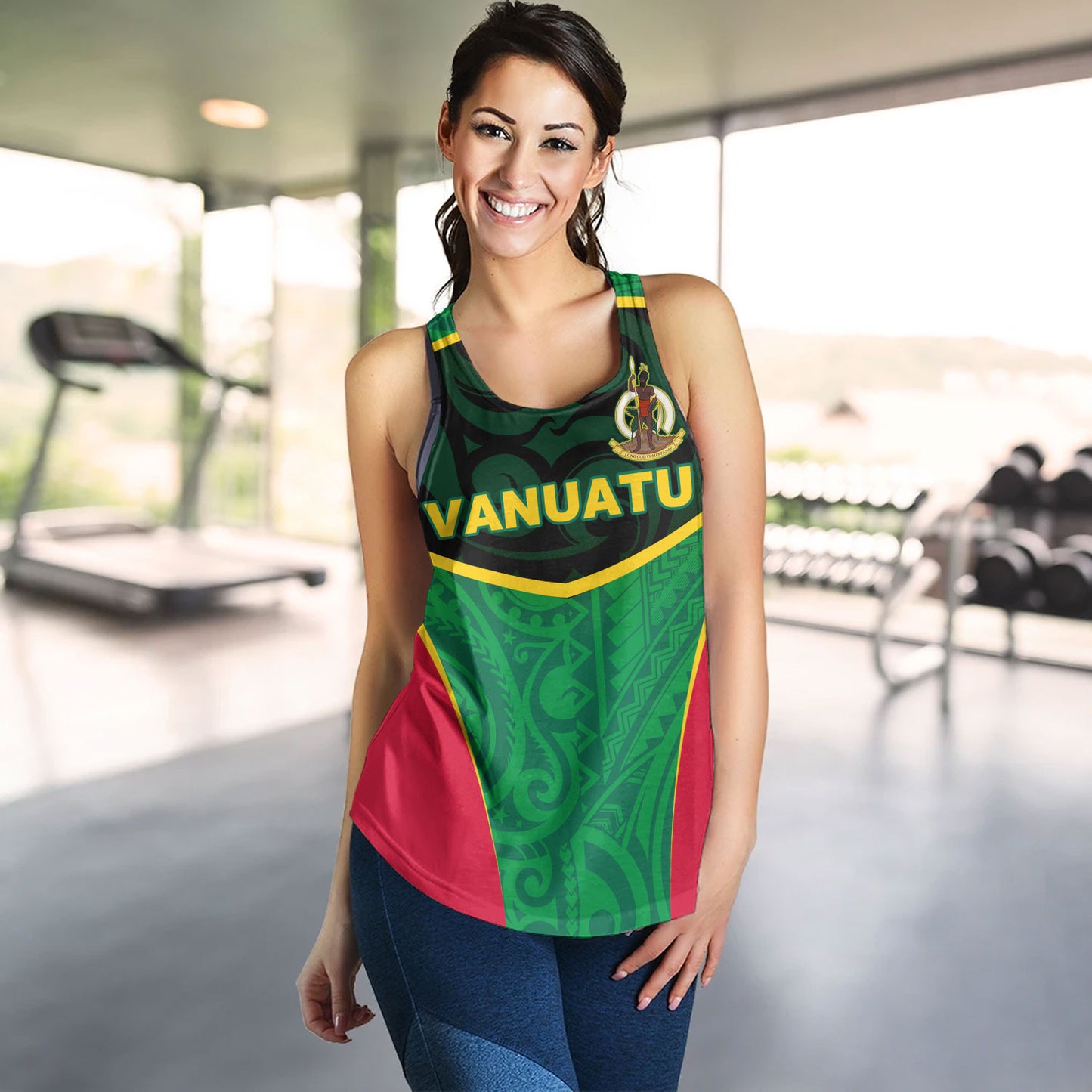 Vanuatu Women Tank Seal Tribal Patterns