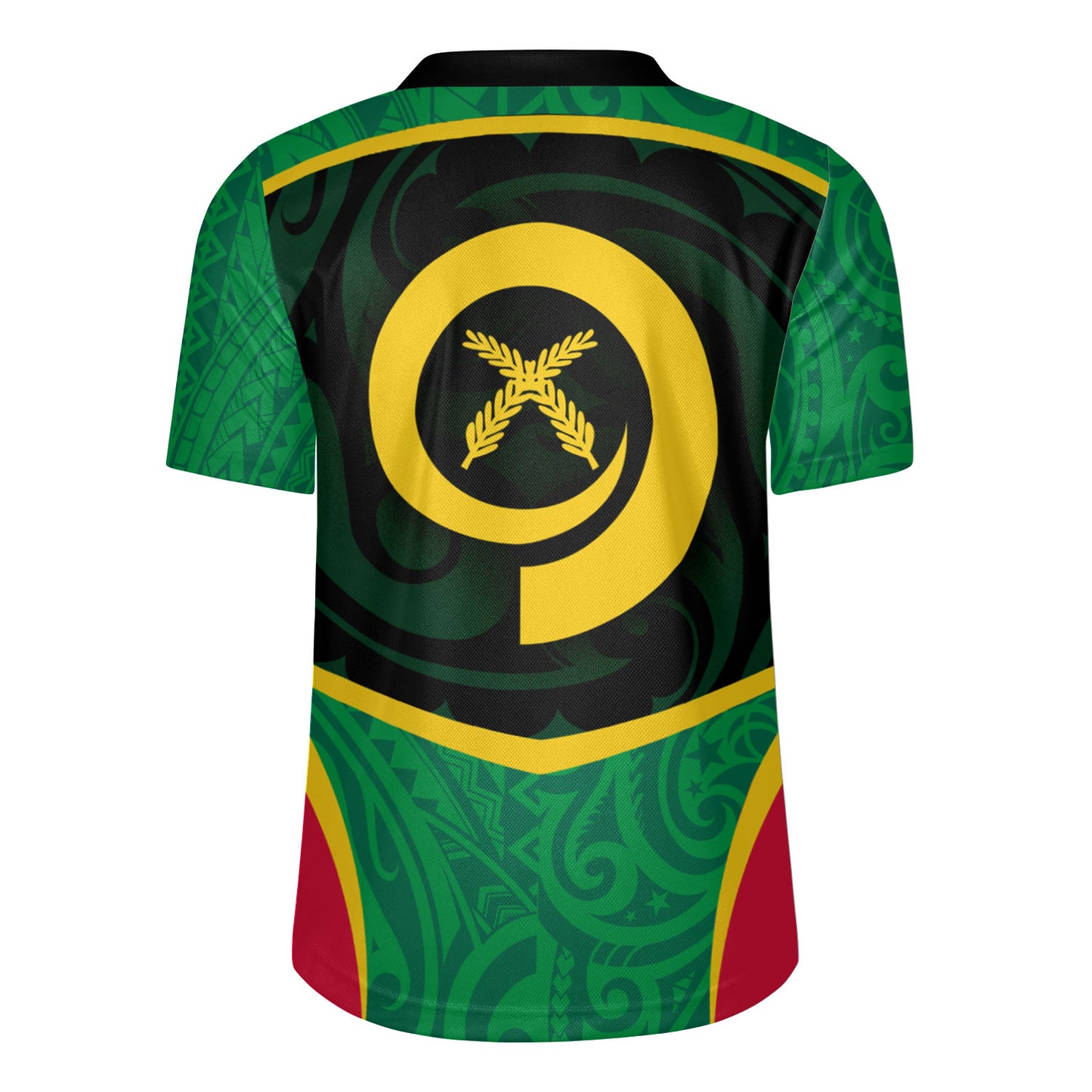 Vanuatu Rugby Jersey Seal Tribal Patterns