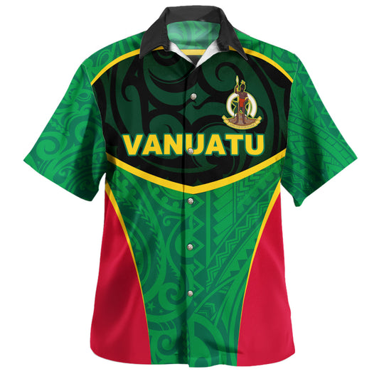 Vanuatu Hawaiian Shirt Coat Of Arms Mutis En Atan Vanuatu Cultural
