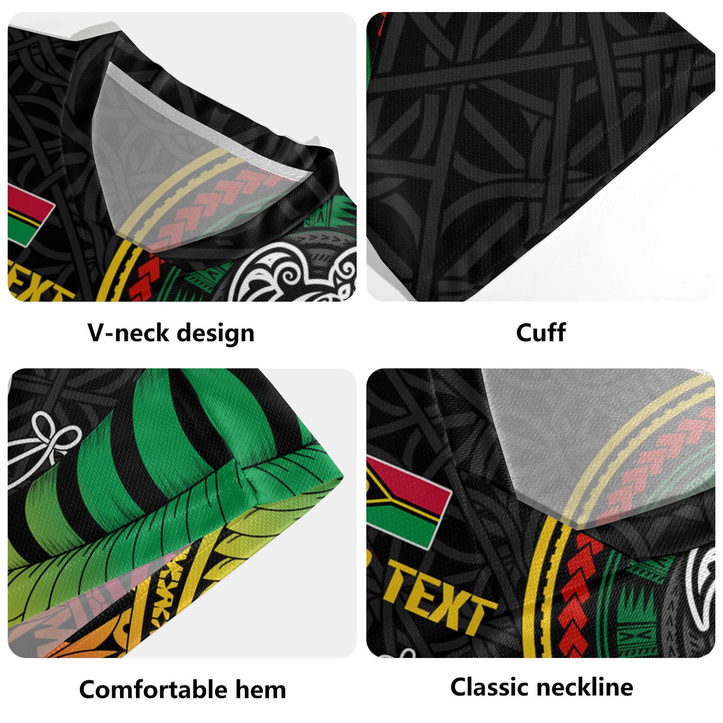 Vanuatu Rugby Jersey Custom Seal With Mutis En Atan Patterns