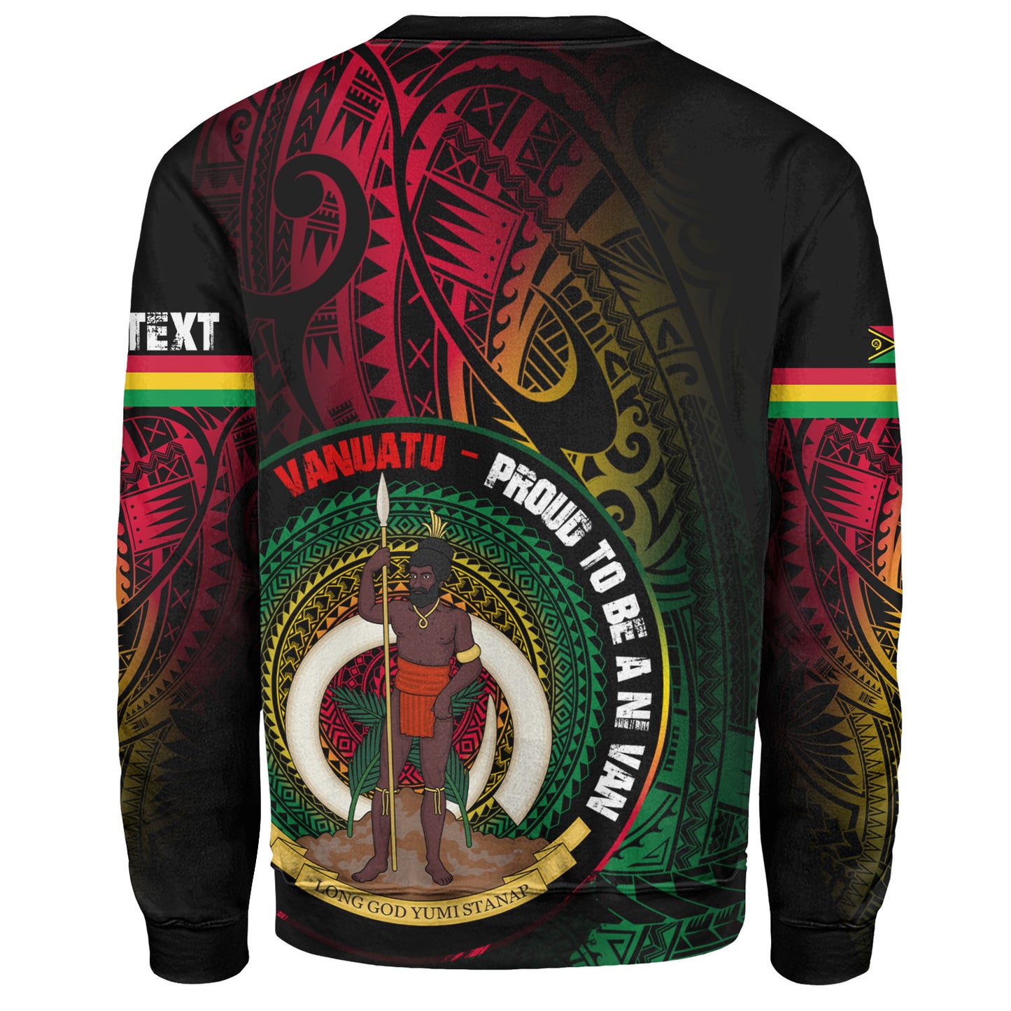 Vanuatu Sweatshirt Custom Vanuatu Proud To Be A Ni Van Design