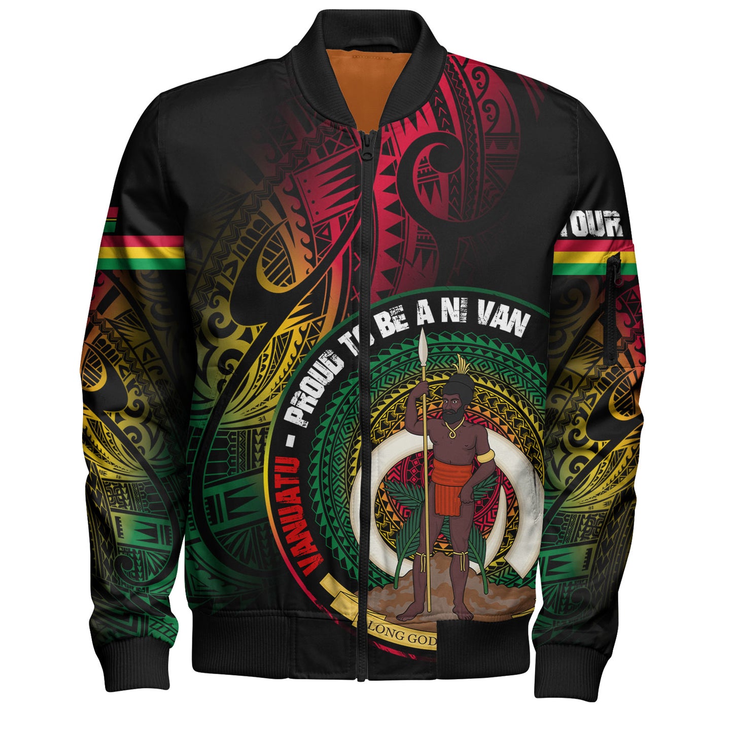 Vanuatu Bomber Jacket Custom Vanuatu Proud To Be A Ni Van Design