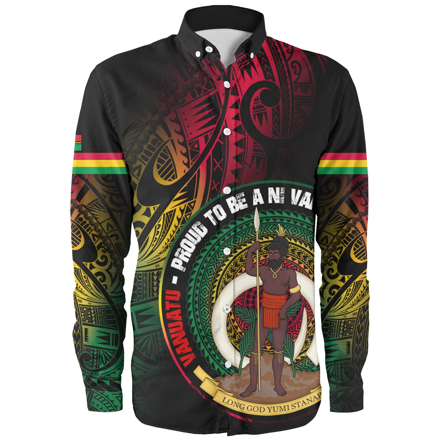 Vanuatu Long Sleeve Shirt Custom Vanuatu Proud To Be A Ni Van Design