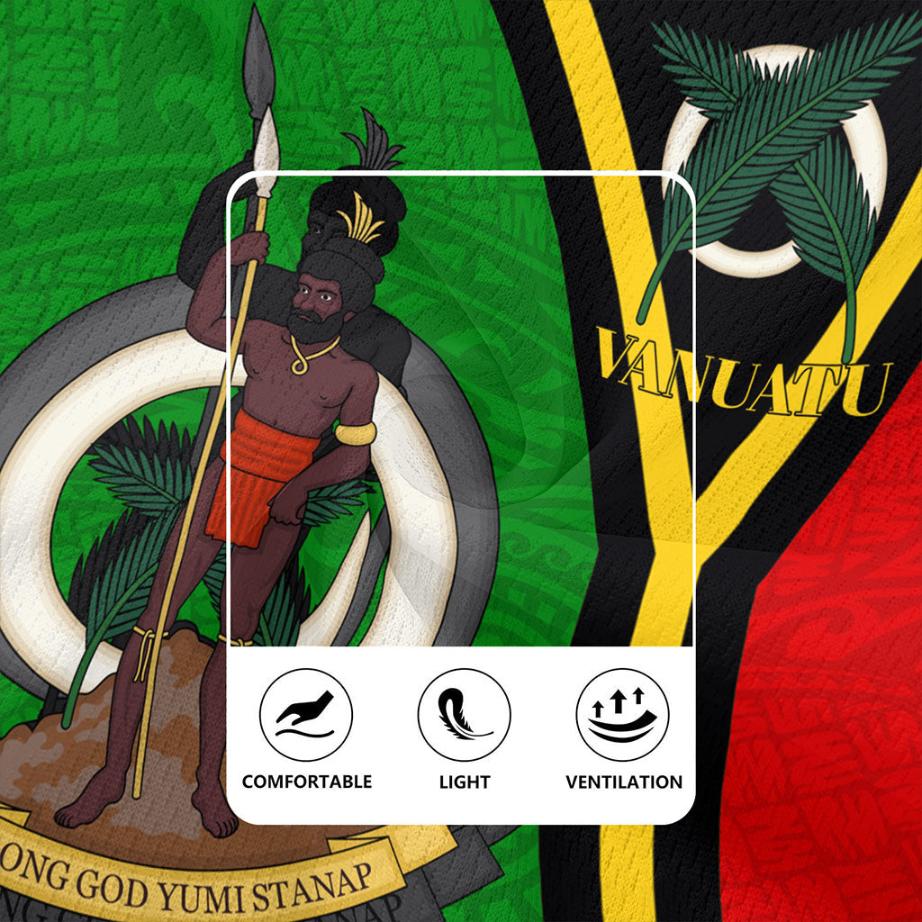 Vanuatu Rugby Jersey Melanesia Flag Design