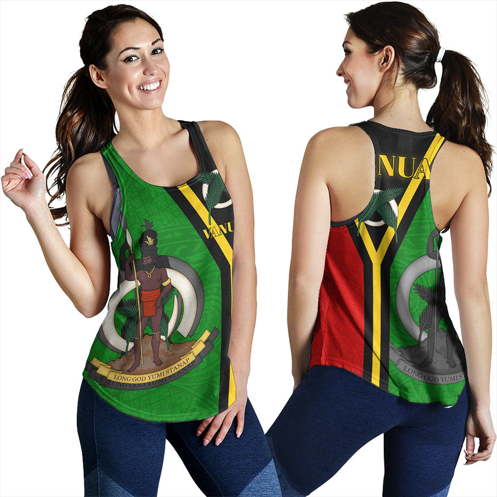 Vanuatu Women Tank Melanesia Flag Design