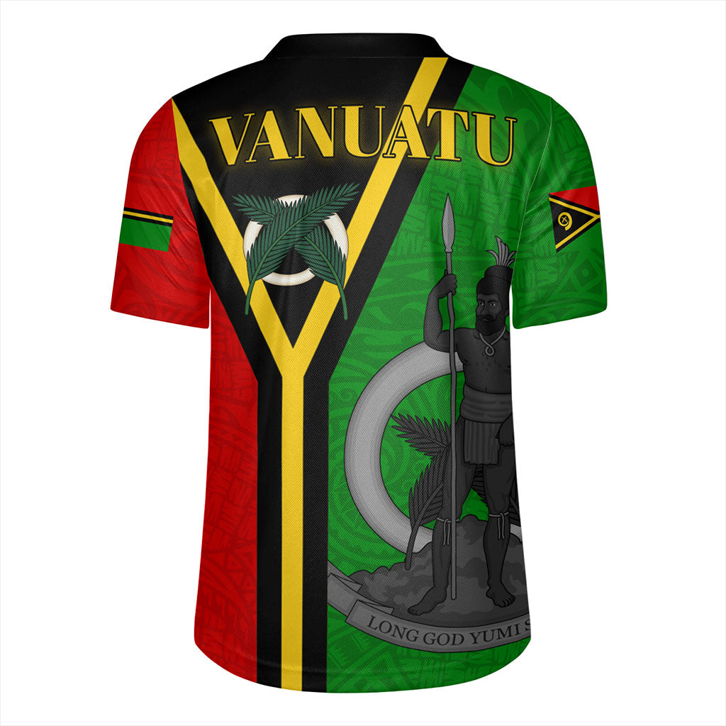 Vanuatu Rugby Jersey Melanesia Flag Design