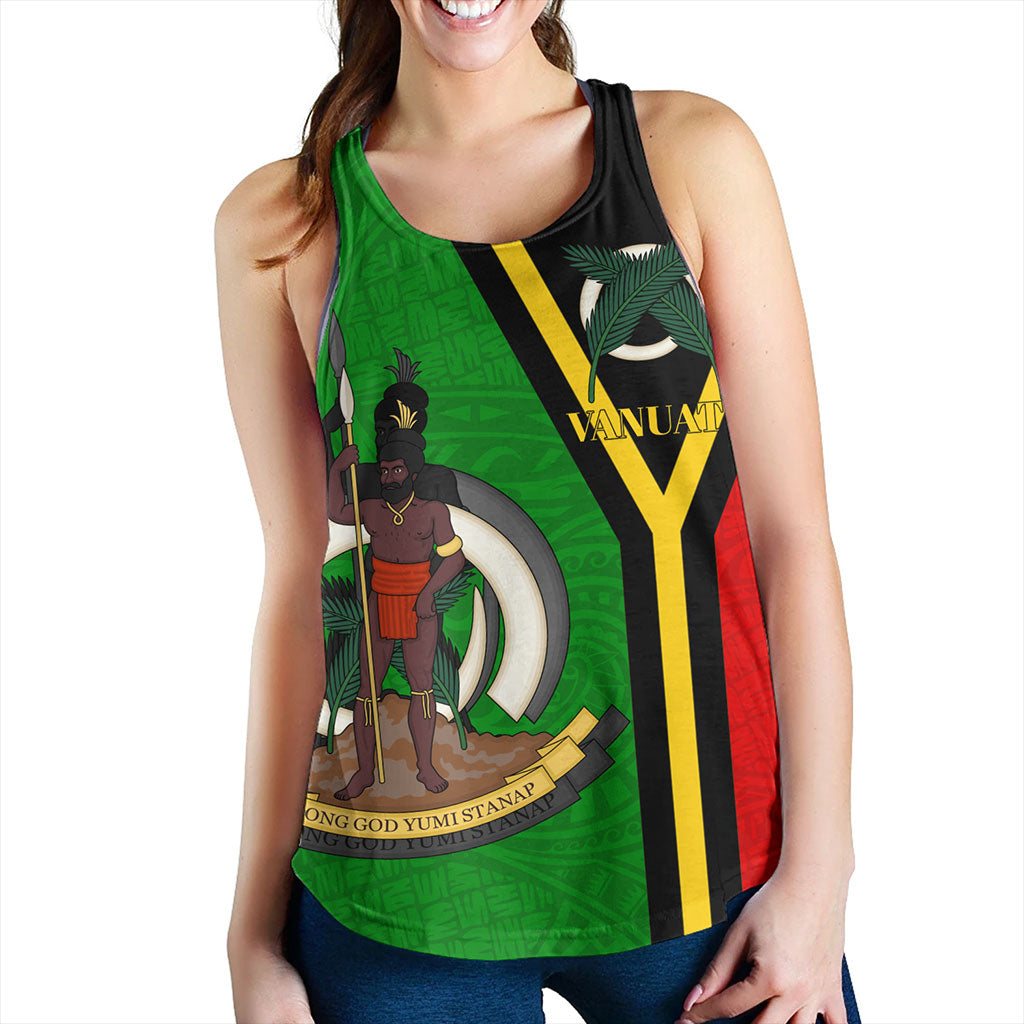 Vanuatu Women Tank Melanesia Flag Design