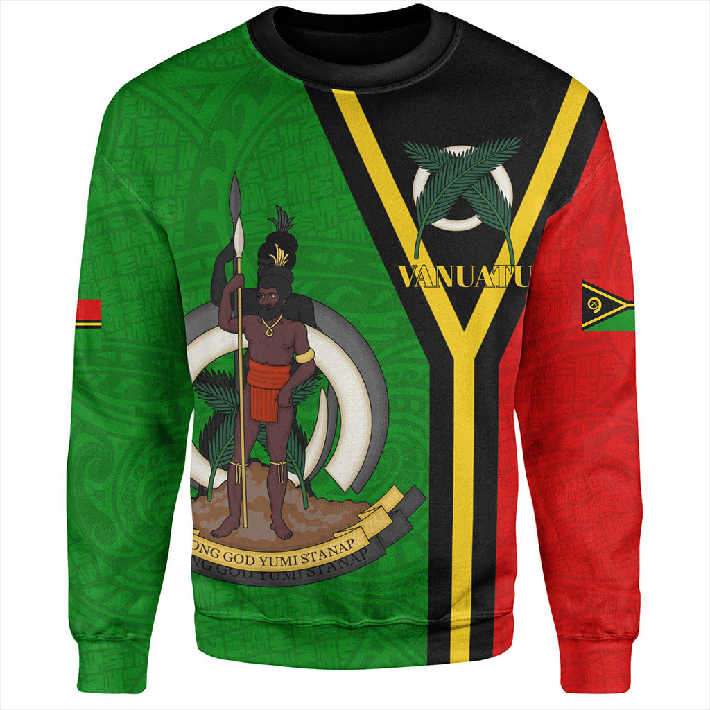 Vanuatu Sweatshirt Melanesia Flag Design
