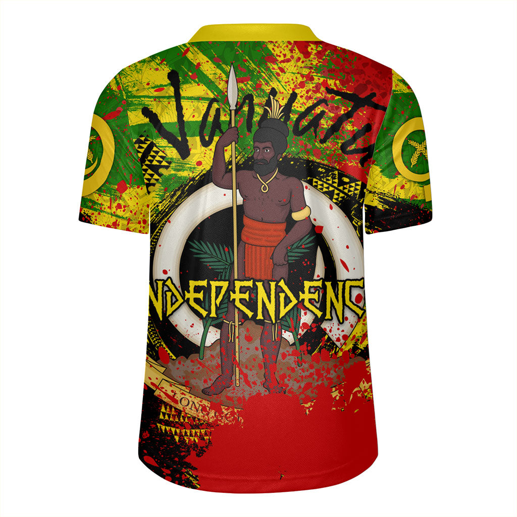 Vanuatu Rugby Jersey Tribal Grunge Style