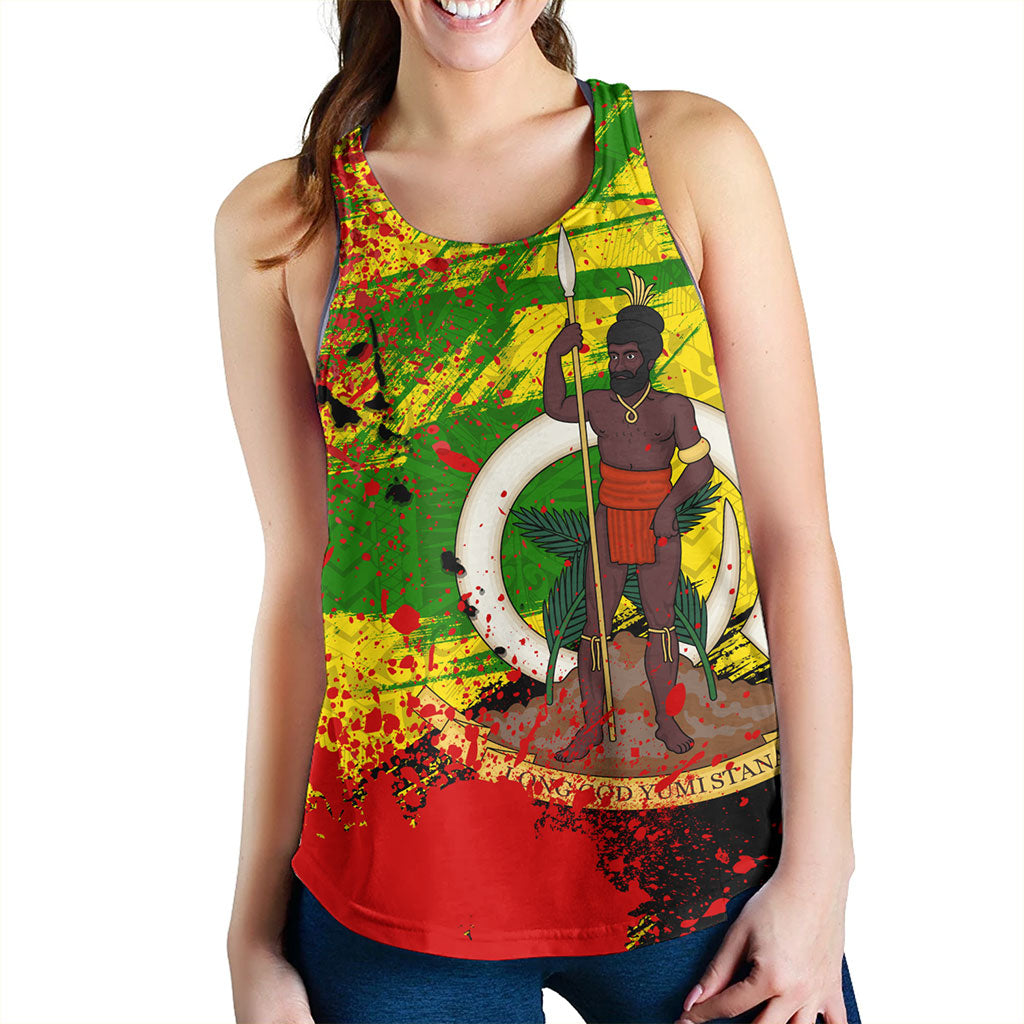 Vanuatu Women Tank Tribal Grunge Style
