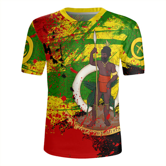 Vanuatu Rugby Jersey Tribal Grunge Style