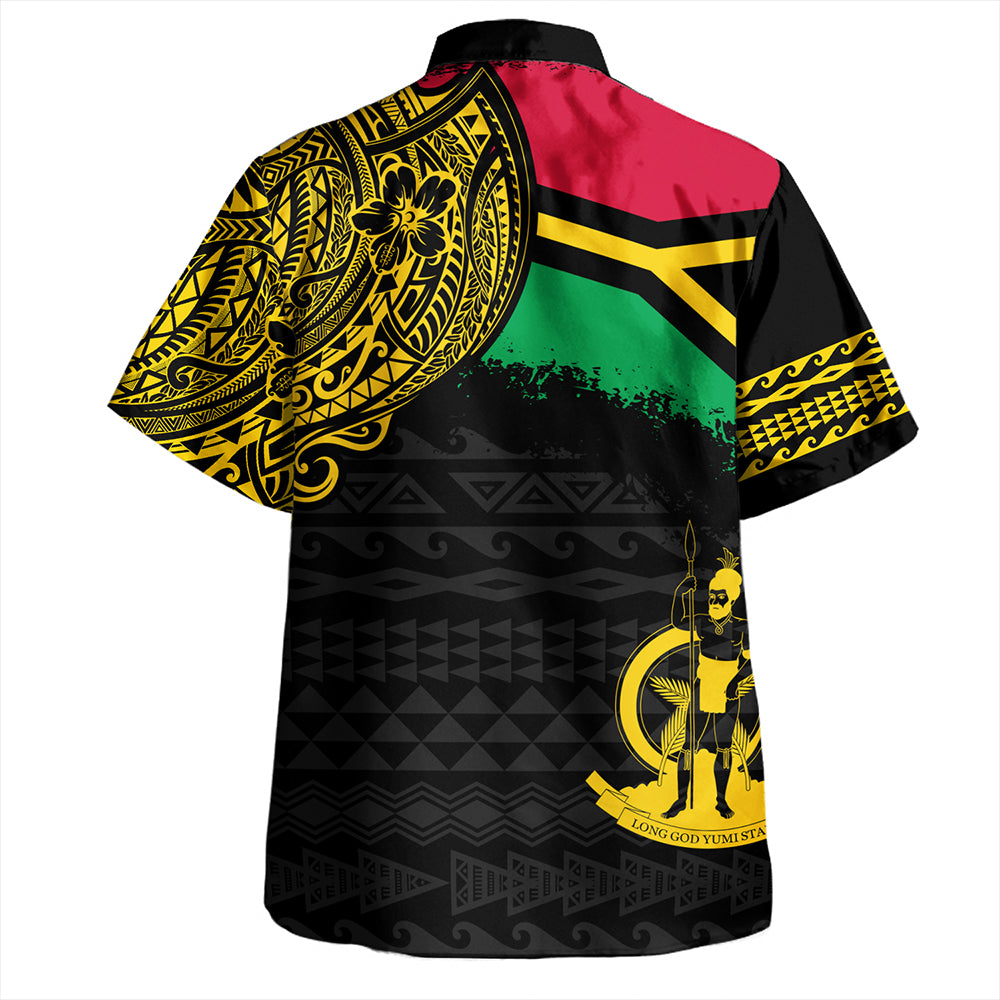 New Caledonia Hawaiian Shirt Flag Color With Traditional Patterns