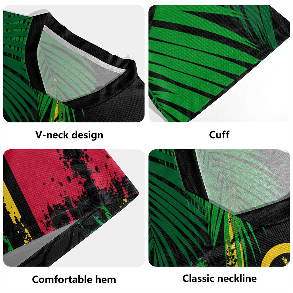 Vanuatu Rugby Jersey Special Fabric Leaves