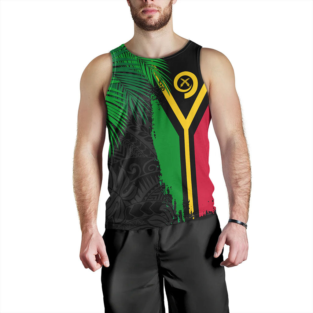 Vanuatu Tank Top Special Fabric Leaves