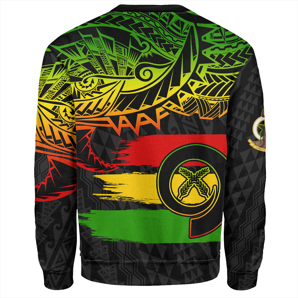 Vanuatu Sweatshirt Tribal Grunge Flag
