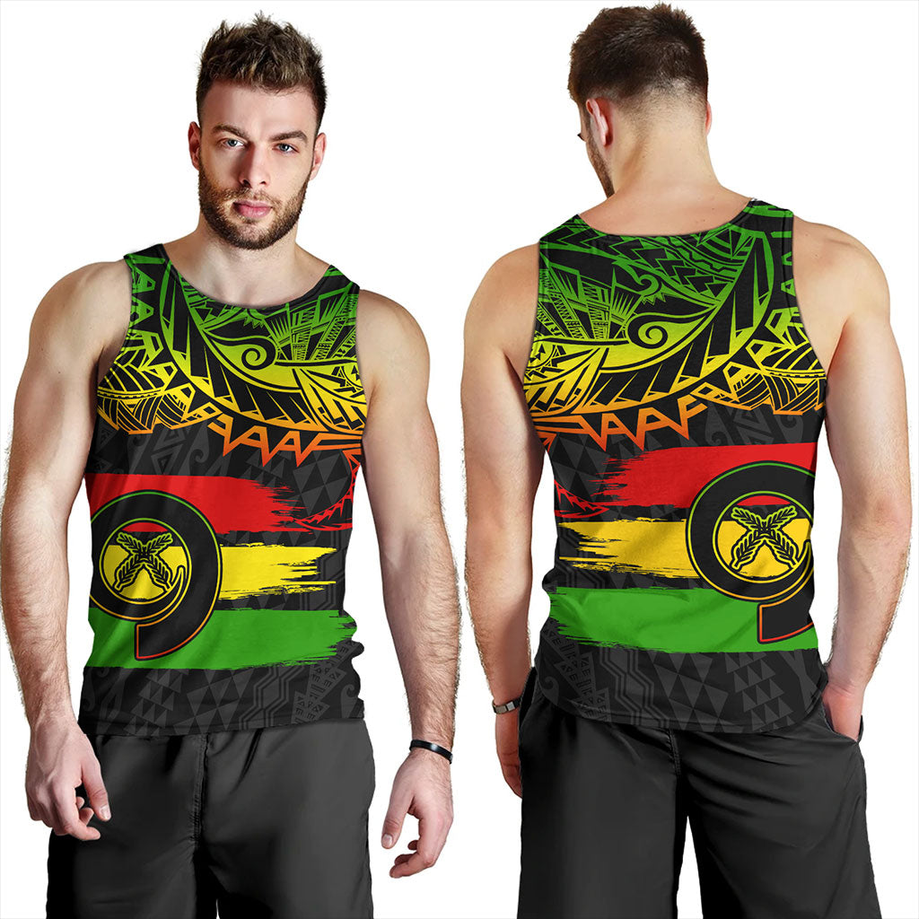 Vanuatu Tank Top Tribal Grunge Flag