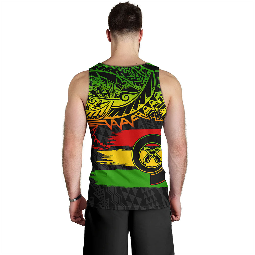 Vanuatu Tank Top Tribal Grunge Flag