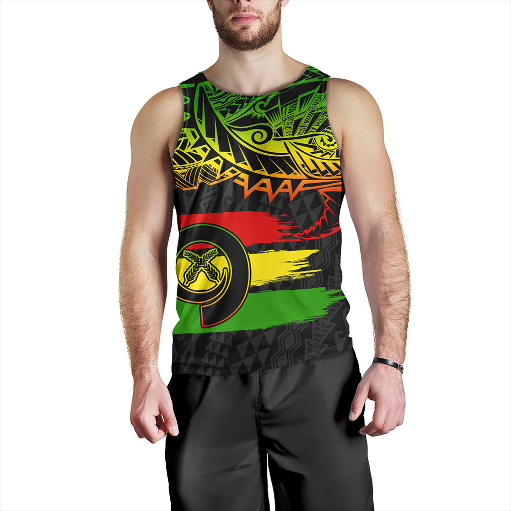 Vanuatu Tank Top Tribal Grunge Flag