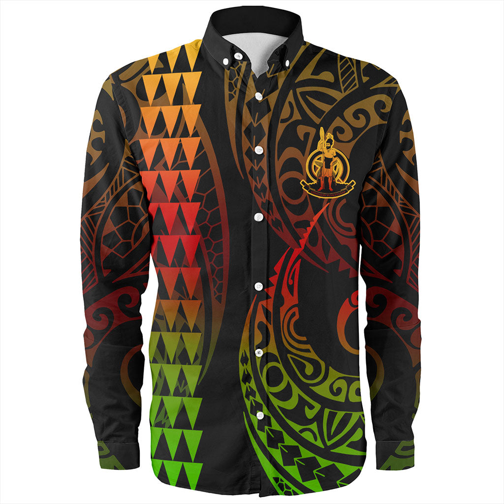 Vanuatu Long Sleeve Shirt Kakau Style