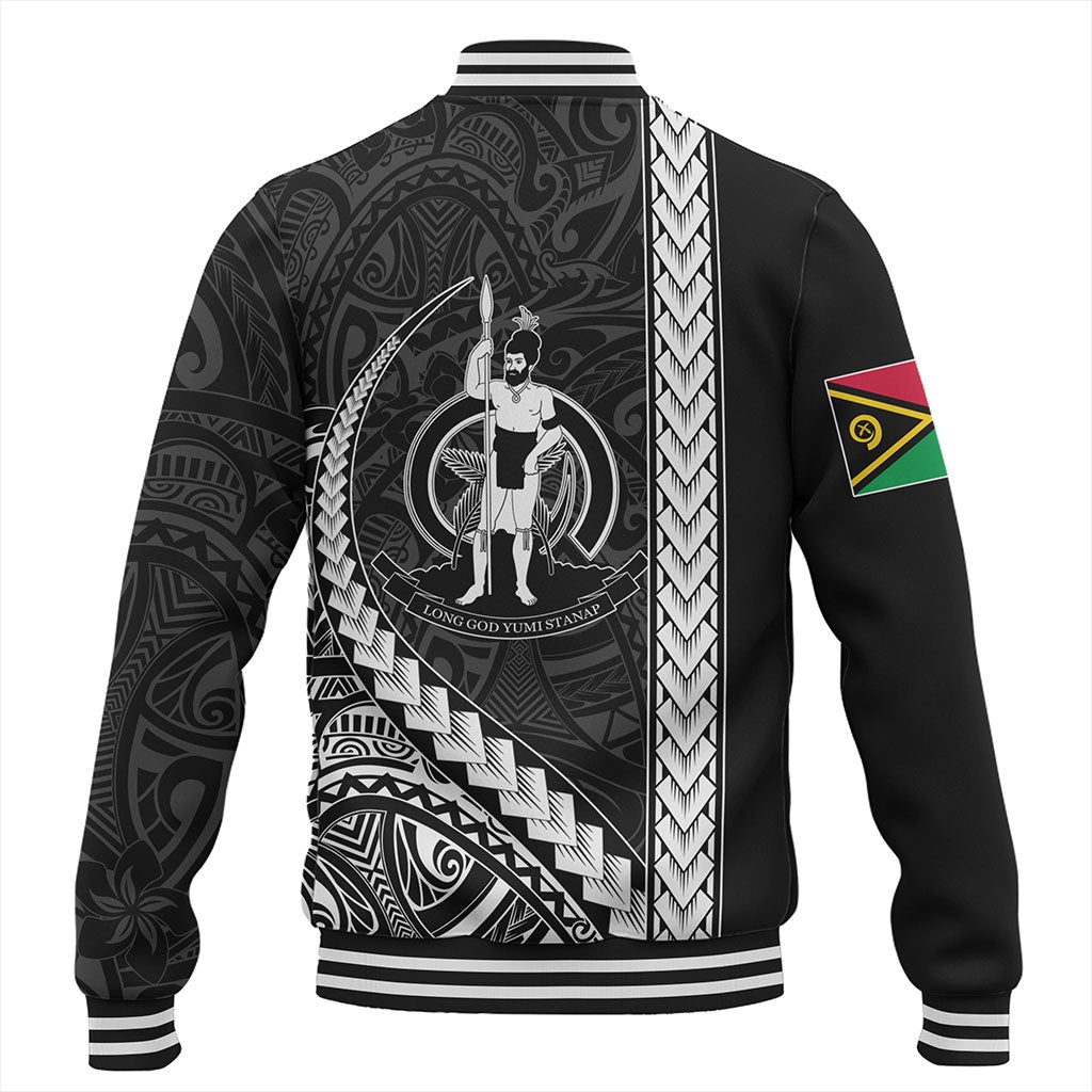 Vanuatu Baseball Jacket Tribal Melanesian Coat Of Arms