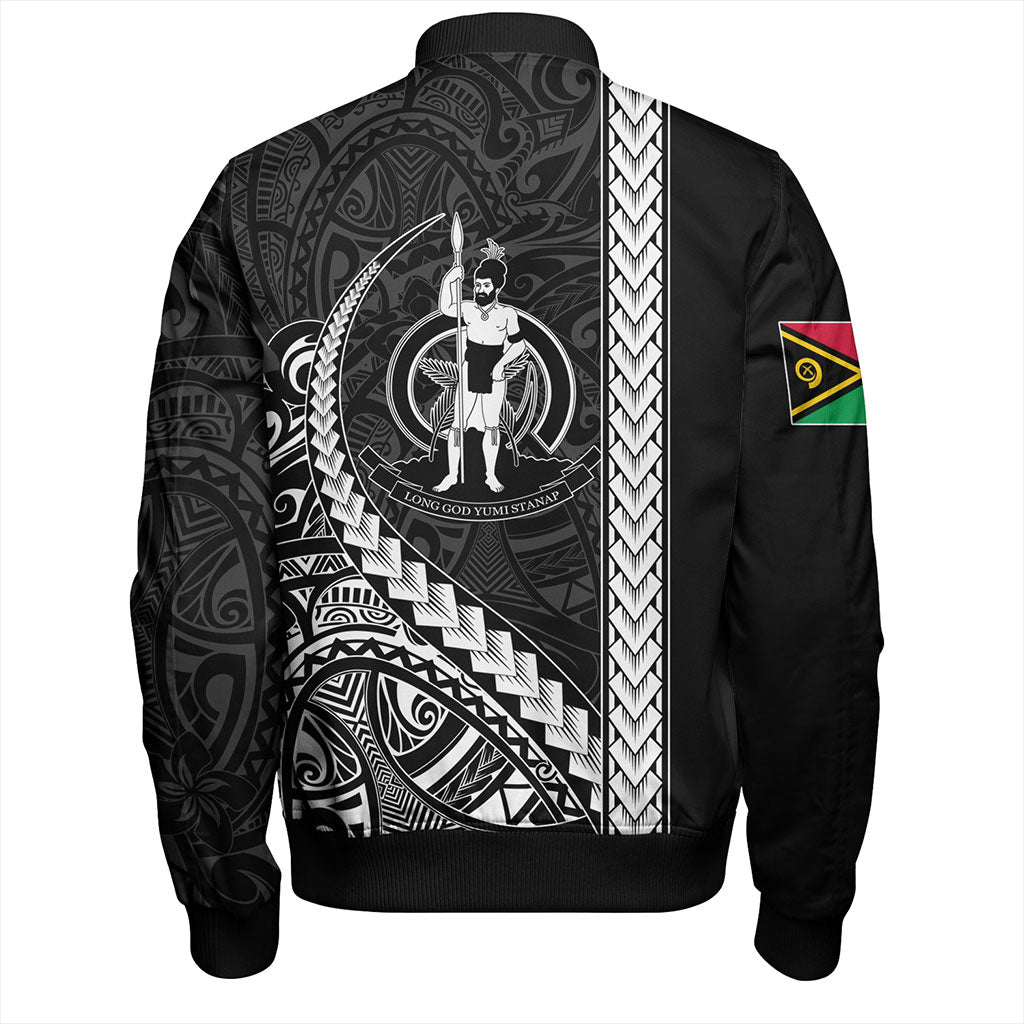 Vanuatu Bomber Jacket Tribal Melanesian Coat Of Arms