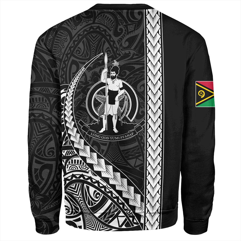 Vanuatu Sweatshirt Tribal Melanesian Coat Of Arms