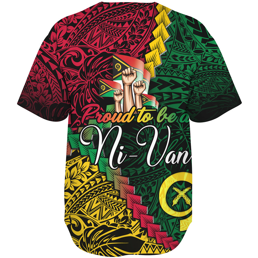 Vanuatu Baseball Shirt Proud To Be A Ni-van