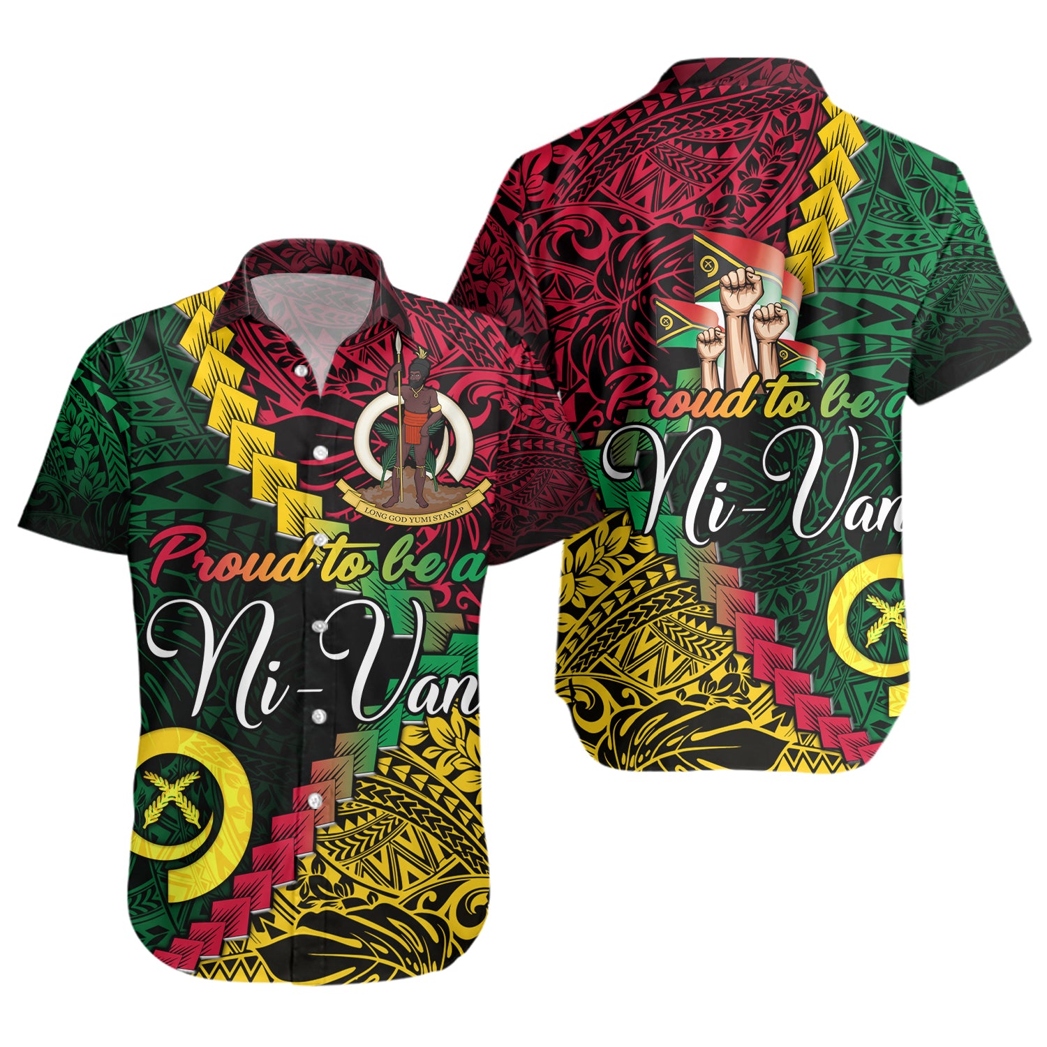Vanuatu Short Sleeve Shirt Proud To Be A Ni-van
