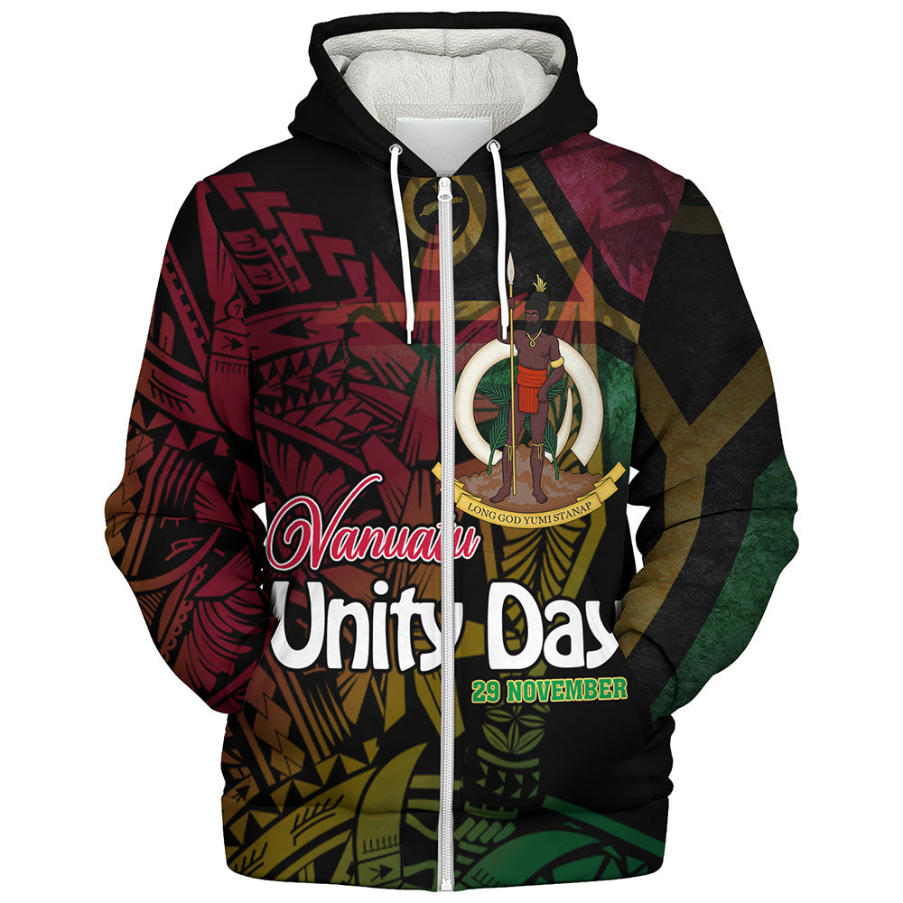 Vanuatu Sherpa Hoodie Vanuatu Unity Day