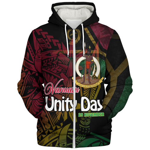 Vanuatu Sherpa Hoodie Vanuatu Unity Day